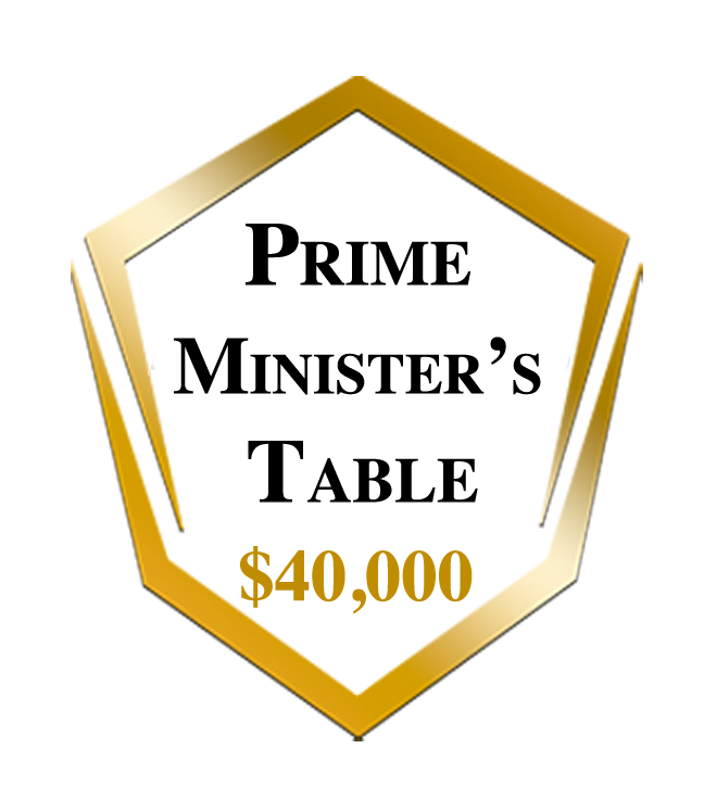 Prime Minister's Table($40,000)